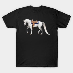 Gray Western Pleasure Arabian - Equine Rampaige T-Shirt